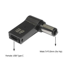 100W USB Type C to Dc Power Jack Connector USB C to Universal Laptop Power Adapter Plug Converter for Asus Dell Lenovo Notebook