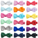 10pcs/lot Solid Color Grosgrain Ribbon Bowknot Kids Hair Clips Handmade Bows Baby Girls Barrettes Hairpins Photo Props Gifts