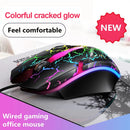1200DPI USB Wired Gaming Mouse Optical Computer Mouse for PC Laptop 3 Keys Ergonomic Mice Led Light Night Glow Mechanical Mouse
