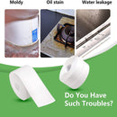 Bathroom Shower Sink Bath Sealing Tape Strip White PVC Self Adhesive Waterproof Wall Sticker for Bathroom Kitchen Caulk Strip