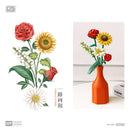 Fomantic Flower Bouquet Building Block Bricks Anime Figure Toys Friends Pricness Kit Set Gift for Girl Friend Simulation Rose