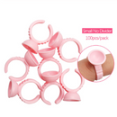 100pcs Disposable Ring Caps Microblading Tattoo Ink Cup For Permanent Pigment Holder Rings Accessories Makeup Tattoo Tools