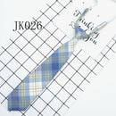 Shirt Necktie Women College Style JK Plaid Uniform Detachable Collars Removable Ties Apparel Accessories галстук женский