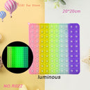 Rainbow Push Bubble Pop Fidget Stress Relief Squeeze Ball Toy for Kid Children Antistress Game Hand Simple Dimple Relax Adult