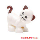 Big Building Block Accessories Chicken Duck Dog Cat Bird Cattle Sheep Zebra Rhinoceros Insect Zoo Series DIY Duploes Toy Gift