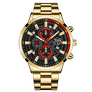 Fashion Mens Sports Watches Luxury Men Business Stainless Steel Quartz Wristwatch Man Casual Leather Watch relogio masculino
