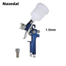 0.8mm/1.0mm Mini HVLP Spary Gun Paint Airbrush Gravity Feed Air Brush for Wall Car Painting Nail Cake Decorate Painting Spraying