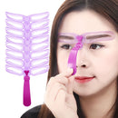8pcs\lot Eyebrow Stencil Reusable Eyebrow Shaper Brow Stamp Template Eyebrows Shape Set Eye Brow Makeup Tools and Accessories