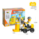 Mini Transportation tank plane Car Educational Assembled Models Building Blocks Compatible small Bricks toys for children