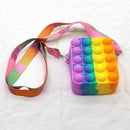 Hot Fidget Toys 2022 Push Bubbles Toy Rainbow Unicorns Premium Girls Push Bubble Bag Adult Antistress Squeeze Squishy Gifts