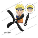 WM6109 Naruto blocks anime Sasuke Kakashi Madara Zetsu Might Guy Rock Lee mini action toy figures Assemble bricks toys kid gifts