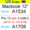 Keyboard Cover for Macbook Air 13 M2 Pro 13 M1 14 Max 15 16 Bar ID 17 Retina 11 Silicone Protector Skin Case A2337 A2442 A2681