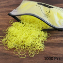 1000PCS Disposable Rubber Band Hairband For Children Ponytail Hairs Ties Colourful Elastic Hair Bands Baby Hair Accessories