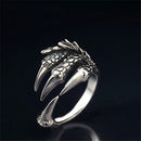 1pcs Titanium Steel Eagle Dragon Claw Halloween Skull Ring Hot Selling Men&