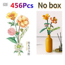 Fomantic Flower Bouquet Building Block Bricks Anime Figure Toys Friends Pricness Kit Set Gift for Girl Friend Simulation Rose