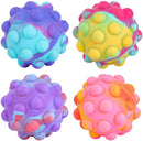Rainbow Ball Push Bubble Antistress Cube Decompression Toys Squeeze 3D Elastic Ball Stress Relief Sensory Toy For Kids Gift