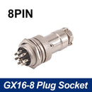 5/8" GX16 Aviation Circular Connector 2Pin3pin4pin 5pin6pin7pin8pin9pin10pin Male & Female Diameter 16mm L73 RS765 DF16 M16