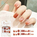 Fake Nails Art Nail Tips Press on False with Designs Set Full Cover Artificial Short Packaging Kiss Display Clear Tipsy Stick