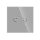 Bingoelec EU AC100-240V Tempered Black White Crystal Glass Touch Switch Panel Wall Light Sensor Button 1Gang 2gang LED Indicator