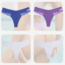 4PCS/Set Sexy Women Cotton Panties Lace Thong Underwear for Female Intimates Lingerie T-Back Floral Hollow Out Plus Size Panties
