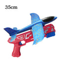 Airplane Launcher Toy Children Bubble Catapult Plane Catapult Gun Outdoor EPP Foam Airplane Launcher Shooting Game Toy for Kids