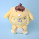 Sanrio 10cm Kuromi My Melody KT Cat PC Dog Hello Kitty Keychain Anime Plush Figure Pendant Accessories Cute Animals Toys