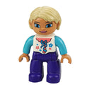 Big Size Action Figures City Princess Policemen Family Building Block Doll Character Accessory Toys Assembly Children Kids Gift