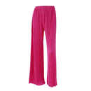 Ladies Shirt Suits Pleated Notched Single-Breasted Female Cardigan Two-Piece Loose Shirts and High-Waist Wide-Leg Pants Sets