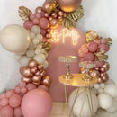 Macaron Pink Rose Balloon Garland Arch Kit Birthday Party Decorations Kids Latex Baloon Baby Shower Decor Globos