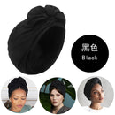 French Vintage Turban Hat Fashion Female Bandana Headband Women&