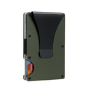 DIENQI Carbon Fiber Card Holder Mini Slim Wallet Men Aluminum Metal RFID Magic Wallet Small Thin Male Purses Money Bag Vallet