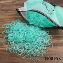1000PCS Disposable Rubber Band Hairband For Children Ponytail Hairs Ties Colourful Elastic Hair Bands Baby Hair Accessories