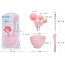 6pcs DIY Mask Bowl Mixing Brush Makeup Tool Set 4 In1 Beauty Skin Care with Brush Mixed Stir Spatula Stick Measuring Spoon Kit