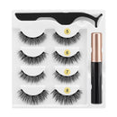 Magnetic Eyelashes 3D Mink Eyelashes Magnetic Eyeliner Magnetic Lashes Short False Lashes Lasting Handmade Eyelash Makeup Tool