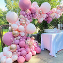 Macaron Pink Rose Balloon Garland Arch Kit Birthday Party Decorations Kids Latex Baloon Baby Shower Decor Globos