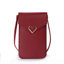 2022 Bag For Women Touch Screen Cell Phone Purse Smartphone Wallet Shoulder Strap Handbag PU Leather Casual Solid Crossbody Bags