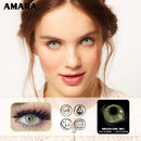 AMARA 1 Pair Color Contact Lenses for Eyes Natural Brown Lenses Beauty Fashion Monet Lense Blue Lenses Green Eye Contact
