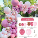 Macaron Pink Rose Balloon Garland Arch Kit Birthday Party Decorations Kids Latex Baloon Baby Shower Decor Globos