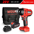 WOSAI 20V Electric Impact Wrench 600N.m Brushless Wrench Rechargeable 1/2 inch Li-ion Battery For Car Tires Cordless Power Tools