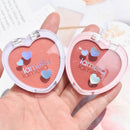 Blush Makeup Love Palette 4 Color Mineral Powder Peach Red Rouge Lasting Natural Hawthorn Cheek Tint Waterproof Blusher Cosmetic
