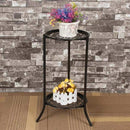 Two-Layer Elegant Metal Plant Stand Shelf Potted Plant Holder Modern Tall Plant Pot Stands for Indoor Outdoor Decor
