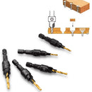 5pcs Countersink Drill Bit Carpentry Drill Set Drilling Pilot Holes For Screw Sizes #5 #6 #8 #10 #12 Drilling Woodworking Tools