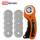 LeatherCraft 45mm Rotary Cutter Leather Cutting Tool Patchwork Sewing Quilting Fabric Cutter Circular Blade DIY For Leather Tool