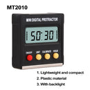 RZ Angle Protractor Universal Bevel 360 Degree Mini Electronic Digital Protractor Inclinometer Tester Measuring Tools MT2010