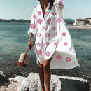 Oversized Loose Casual Aesthetic Summer Dresses 2022 Sexy Beach Shirt Dress New Bohemian Long Sleeve Elegant Vestidos De Mujer