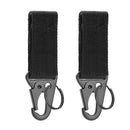 2pcs Tactical Hanging Buckle Molle Nylon Webbing Belt Triangle Buckle Outdoor Climbing Camping Tool Accessory Carabiner Keychain