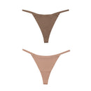 DM Ice Silk Women Panties Underwear Fitness Sports Seamless Cotton Female Lingerie Sexy T-back G-string Thong Woman Underwear