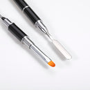 1pcs Dual Ended Nail Art Brushes Acrylic UV Gel Extension Builder Flower Painting Pen Brush Remover Spatula Stick Manicure Tools