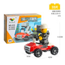 Mini Transportation tank plane Car Educational Assembled Models Building Blocks Compatible small Bricks toys for children