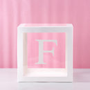 Baby Shower Box Custom Alphabet Name Transparent Balloon Box Birthday Party Decoration Kids DIY Wedding Baby Shower Suppiles